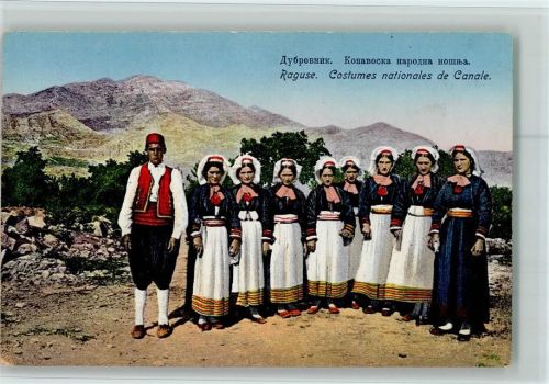 Tusovic Raguse Nr. 182 - Costumes nationales de Canale AK Gute Erhaltung
