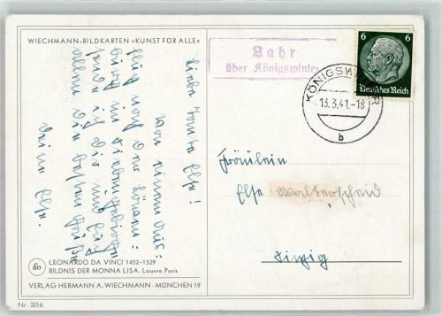 Königswinter Landpoststempel Lahr über Königswinter