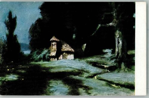 Hundingshütte - Hendrichs Nibelungenbilder in der Nibelungenhalle AK Gute Erhaltung - Verlag Hanfstaengel Nibelungensage