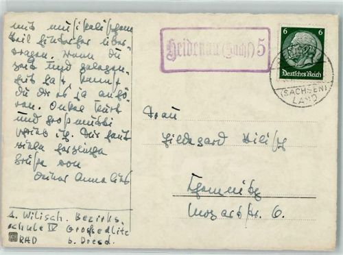 Heidenau Landpoststempel