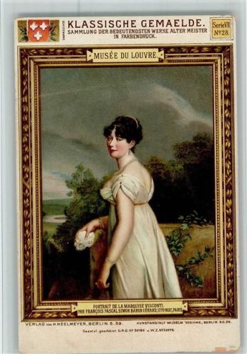 Klassische Gemälde Serie VII Nr. 28 Kunstanstalt Wilhelm Boehme , gute Erhaltung AK