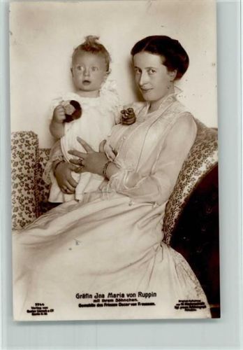 1916 Nr. 7744 Liersch - Gräfin Ina Marie von Ruppin mit Sohn