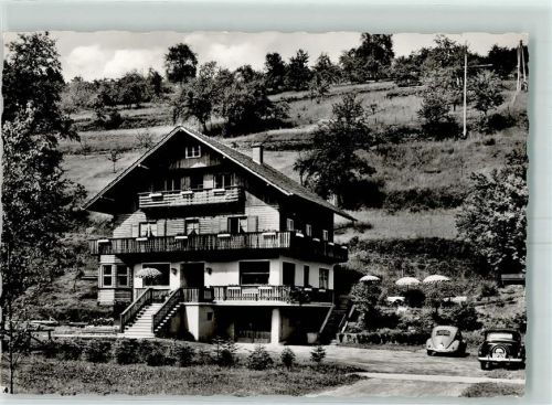 Schönau Cafe Pension Haus Am Schafbach Bes.K.Gärtner Schwarzwaldhaus Oldtimer VW Käfer
