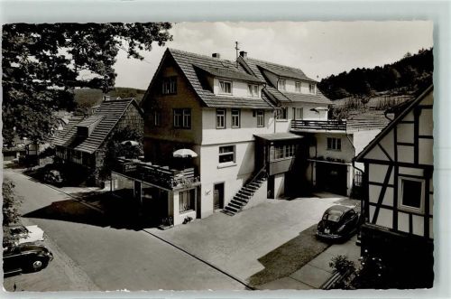 Grasellenbach Cafe Pension Haus Waldeck Bes. Adam Röth VW Käfer