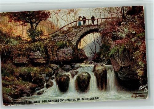 Serie Petite Suises Luxembourgeoise Nr. 744 AK Wasserfall , gute Erhaltung