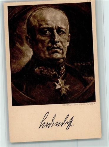 General Ludendorff WKI Orden sign Karl Bauer Ostpreußen Hilfe Spenden