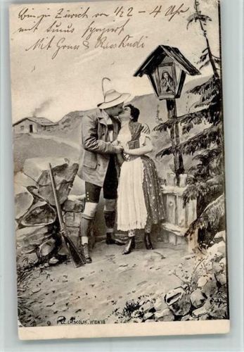 Ch. Scolik Nr. 747 - Trachten - Jägerliebe 1902 AK