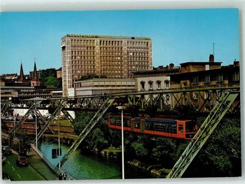 Elberfeld Schwebebahn Glanzstoff Hochhaus