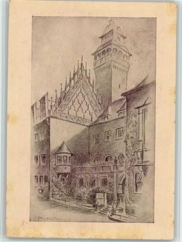 Zeitz Festpostkarte 980 Jahrfeier und Sonderstempel - Stockflecken