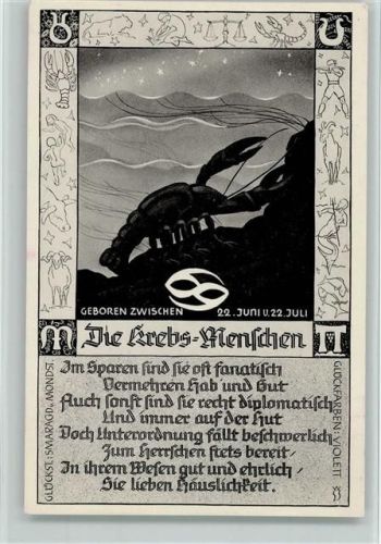 Die Krebs Menschen, gute Erhaltung AK