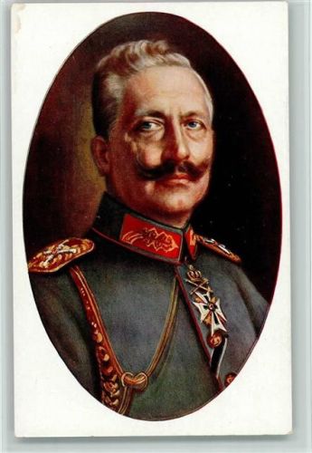WK I Kaiser Wilhelm in Uniform mit Orden AK