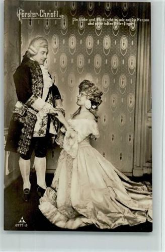 Photochemie Serie 6771-5 Förster Christl - Theaterszene , gute Erhaltung AK