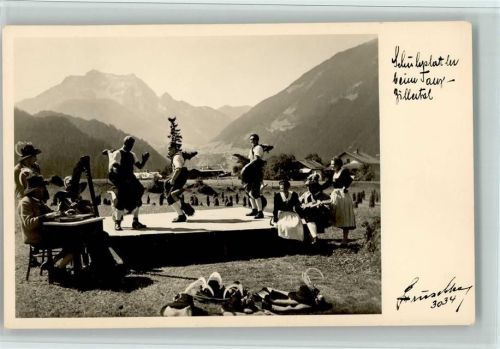 Mayrhofen Schuhplattler Zither AK