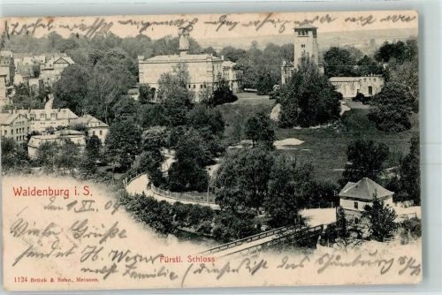 Waldenburg 1904 Fürstliches Schloß