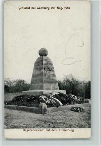 1916 Schlacht bei Saarburg - Bayerndenkmal auf dem Tinkelberg