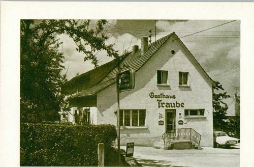 Fürth 1965 Gasthaus "Die Traube" Werbung