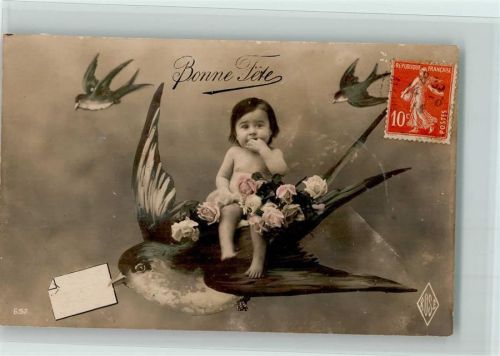 Verlag Rose 657 - Baby reitet auf den Schwalben
