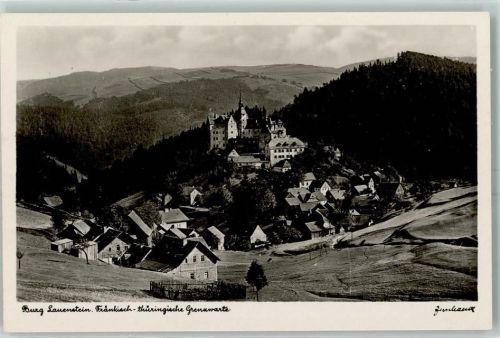 Rudolstadt Burg Lauenstein Ort handschriftlich