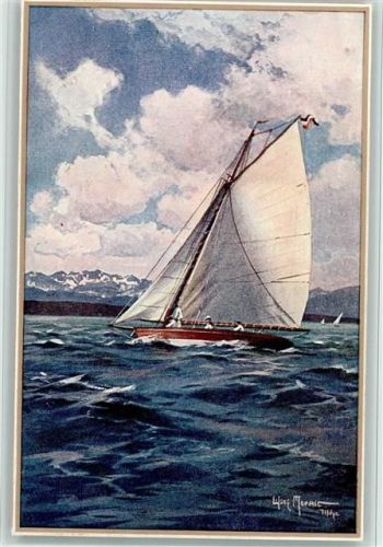 Segelyacht, sehr gute Erhaltung AK