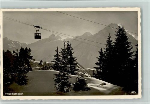 Nebelhornbahn im Winter, gute Erhaltung AK
