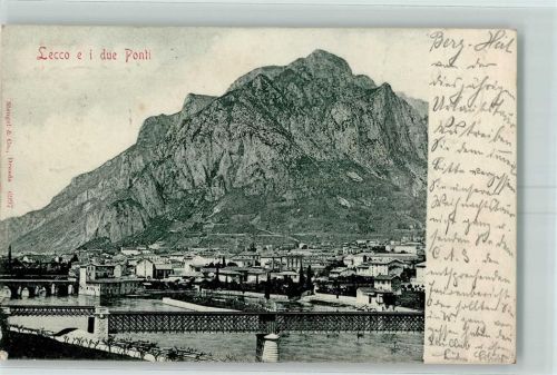 Lecco 1907 Zwei Brücken