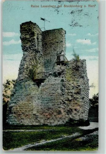 Stecklenberg 1912 Ruine Lauenburg