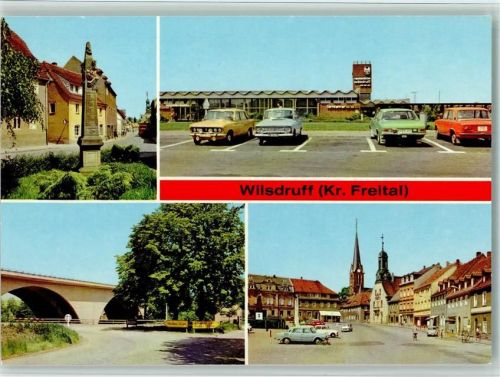 Wilsdruff Postsäule Autobahn Raststätte Markt