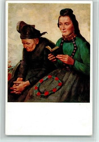 Hessische Trachten Nr. 287 - , Andacht, sehr gute Erhaltung AK