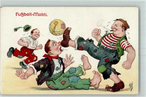Humor Fußball AK
