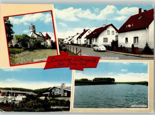 Hüttengesäß Ronneburg Fallbachstraße Jugendzentrum Weiherpartie