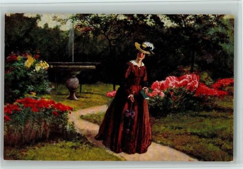 Nr. 308 sign. Carl Leopold Mode Springbrunnen Buch AK