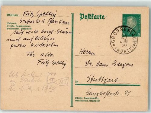 Großerlach Ganzsache