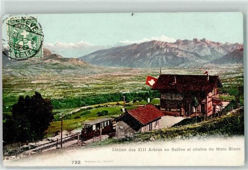 Saleve 1905 Station des XIII arbres au Saleve Mont Blanc Bergbahn