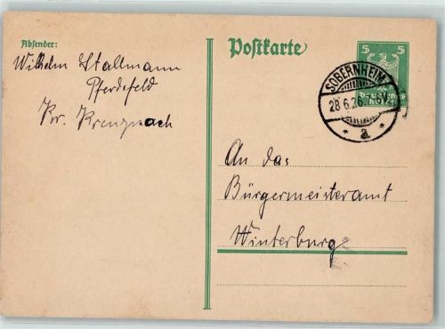 Bad Sobernheim Ganzsache
