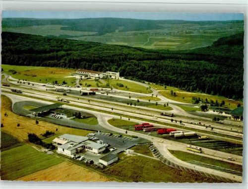 W6277 Bad Camberg Luftaufnahme Autobahn-Raststätte Autobahn
