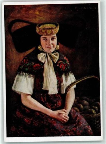 Deutsches Reich Volkstrachten R. Nitsch Bückeburgerin C/1485