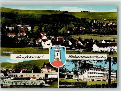 Hochwaldhausen Teilansicht Freibad Genesungsheim der AOK