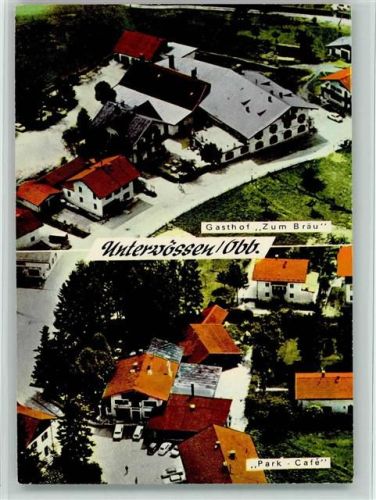Unterwössen Luftaufnahmen Gasthof Zum Bräu Park-Café 2-Bildaufnahme