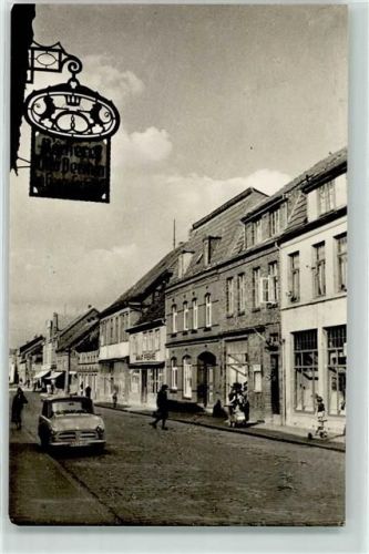Goldberg Friedensstraße Häuser-Schild