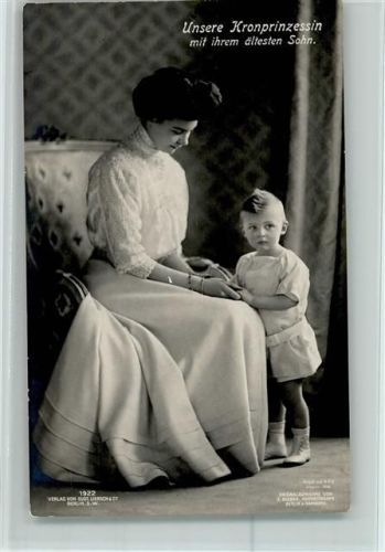 mit ihrem ältesten Sohn , 1922 Liersch AK Gute Erhaltung