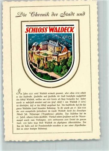 Waldeck Chronik des Schlosses
