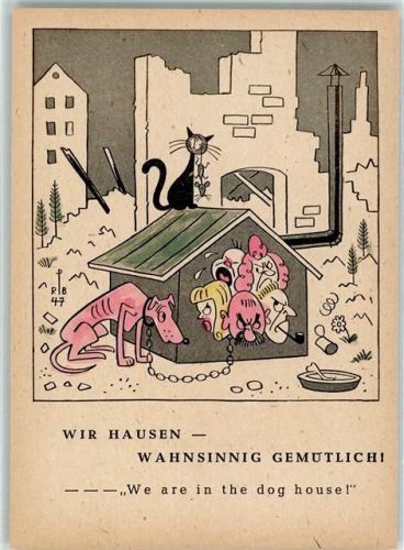 sign. Rolf Peter Bauer , wir hausen wahnsinnig gemütlich