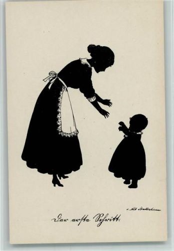 Mutter und Kind, der erste Schritt - Verlag G.K.V.B. Serie 499-2 AK Gute Erhaltung