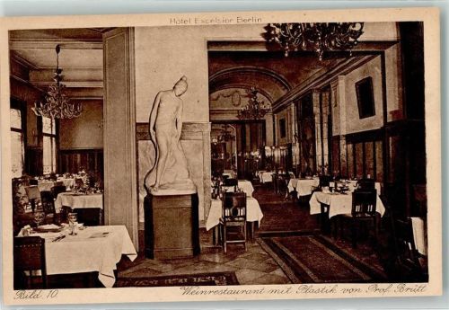 Kreuzberg Hotel Excelsior Weinrestaurant Plastik v. Prof. Brütt Bild 10