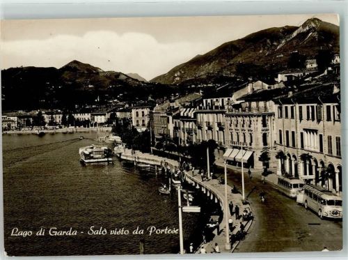 Salo' Lago di Garda Omnibus Ruderboot visto da Portese