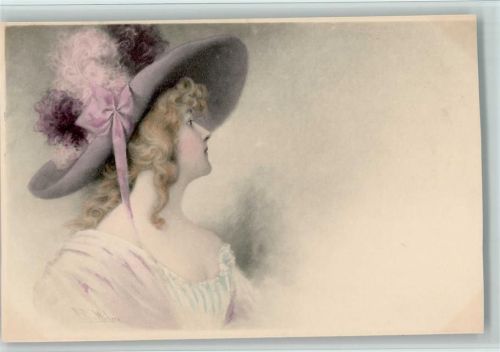 Frauenschönheit - Jugendstil - Hutmode - M.M. Vienne 1900 gute Erhaltung