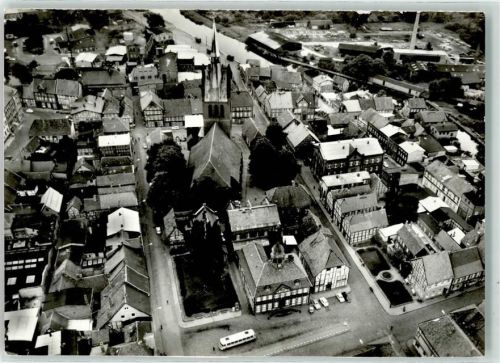 Grabow Kirche St. Georg Fliegeraufnahme Luftbildkalender 1980