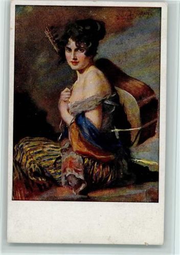 1920 Leop. Schmutzler - Zigeunerblut - Galerie Münchner Meister Nr. 469 AK