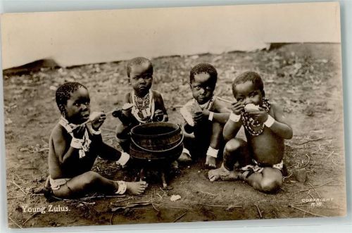 Young Zulus Sapsco Real Photo