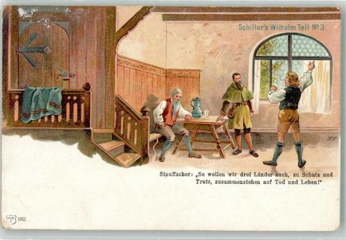 1899 Serie Wilhelm Tell Nr. 3 , Verlag Künzli Nr. 5063 AK